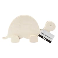 Vasara Salvadanaio In Legno A Forma Di Elefante Con Scritta "Hello World" - Bomboniera Originale Per Matrimonio, Comunione, Battesimo E Compleanno Bambini - Dimensioni 15,5x15x5 Cm - Confezione Regalo