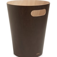 Corbeille En Bois Lisse ONE, Caoutchouc, 3L X 5-1/2P X 8H, Neuve