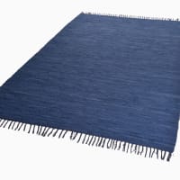 Tappeto Chindi In Cotone Riciclato, Intrecciato A Mano, Reversibile, Blu Multi, 70x5 Cm? (verificare Dimensioni), Ecologico, Per Ingressi E Cucina - 4