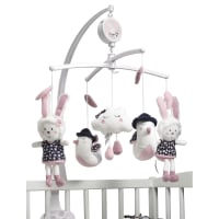 Mobile musical en polyester-Miss fleur de lune