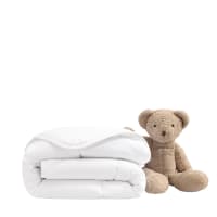 Pack Literie Bébé Mortreux Coton Percale Anti-Acariens - Couette 80x120 + Oreiller 40x60 - Douceur Et Protection Toute L'Année