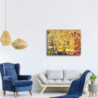 Tableau La Musique De Gustav Klimt - Kg39 - Impression Sur Toile - Déco Murale