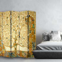 Legendarte - Paravento - Separè Per Interni L'Albero Della Vita Gustav Klimt Cm 180x180 5 Pannelli 82976254
