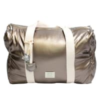 Bolso de maternidad - paternidad polipiel plata cobrizo