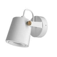 Lampada da parete in metallo bianco-Ibai