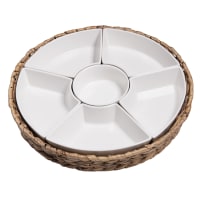Service Apéritif 6 Pièces Nelson – Porcelaine 31x31 Cm – Table Passion