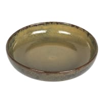 Lot de 6 assiettes creuses   18 cm  vertses en grès-Cilaos