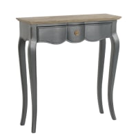 Console simple 1 tiroir L80 anthracite-Madison