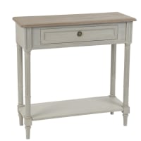 Console en bois 1 tiroir 1 tablette L80-EDWARD