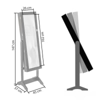 Armoire Porte-clés En Bois Avec Miroir - Dimensions 32x27x5 Cm - Occasion Bon état - Pratique Pour L'entrée