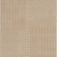 Alfombra beige en relieve - 80x150-BIANCA