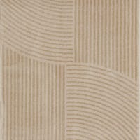 Alfombra beige en relieve - 80x300-BIANCA