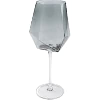 Bicchiere per il vino moderno in vetro smoke 27x11x11 cm-Diamond