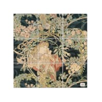 Tableau Décoratif Alfons Mucha - Style Impressionniste Avec Deux Femmes - Toile Sur Cadre Prêt à Accrocher