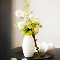 Lot De 2 Branches De Gui Artificiel Avec Baies Blanches - 20 Cm - Décoration Noël Romantique