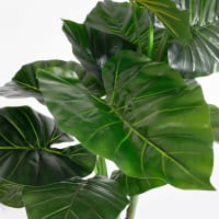 VidaXL Pianta Artificiale Taro Con Vaso 45 Cm | Foglie Verdi In Plastica Per Arredo Interno - 2