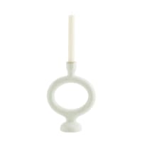 Candelabro Eja De Bloomingville - Gres Esmaltado, Negro, 9x4.5 Cm