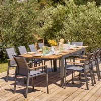 Set da 4 sedie grigie da esterno in polipropilene Breeze | Maisons du Monde