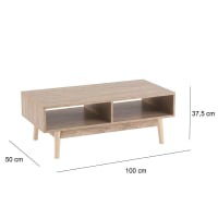 Table D'appoint Marron 40x40x40 Cm Bois De Paulownia - Bout de canapé