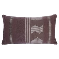 Cuscino rettangolare marrone fatto a mano 35x60-VUE SUR LA MER
