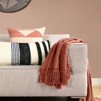 Plaid in cotone legno terra 127x152-PLAID EN COTON