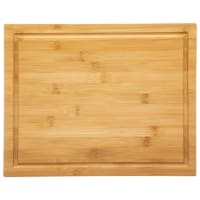 Relaxdays Planche à Découper Bambou Avec Bac Récupérateur Tiroir - Cuisine Pratique