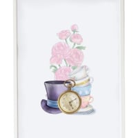 Cadre Floral Pottery Barn - Impression 'Spray De Fleurs' Encadrée - Boîte Ouverte, Excellent état