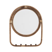 Stonebriar Miroir Mural Carré En Bois Texturé à Chevrons 50,8 X 50,8 Cm Avec Supports De Montage
