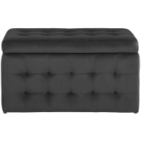 Vida Designs Leon Pouf Contenitore 90x83x34 Cm – Grigio Chiaro E Rovere Con Piedini In Metallo - 2