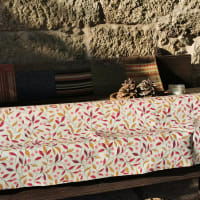 MODERNO tovaglia in Tessuto Damascato Effetto Lino, Jacquard con