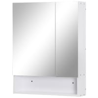 Armadio 4 porte con toeletta integrata NORVIK - Noce e nero - Specchio, LED e compartimenti inclusi | Leroy Merlin