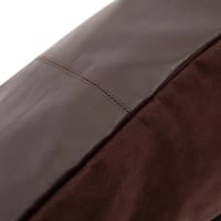 Cuscino Da Pavimento Rotondo Boemo Vintage - 80 Cm, Ricamato A Mano, Marrone Scuro, Fodera Con Nappe