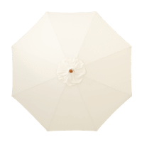Ombrellone Malaga Schneider, Rotondo Circa 300 Cm | Struttura In Alluminio Effetto Legno, Colore Beige, Resistente All'acqua