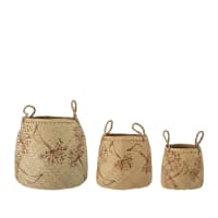 Set di 3 cesti Trix Arancione - Elementi arredo Bagno Set di 3 cesti Trix Arancione - Elementi arredo Bagno