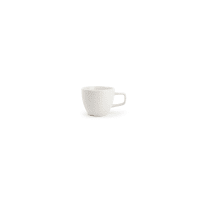 Lot De 4 Tasses Et Soucoupes FENA - Porcelaine Blanche Et Bleue - Occasion En Bon état