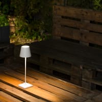 Lampada da Tavolo LED Bianca Portatile e Ricaricabile 2700K