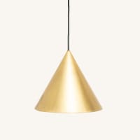 Suspension moderne dorée 4 globes verre ambré SIERRE | Suspensions