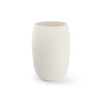 Vase blanc en grès 20xh30,5cm-Bullet