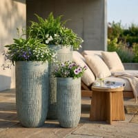 Set Di Vasi Balance Räder In Gres Beige - Dimensioni Compatte 5-8 Cm - 3