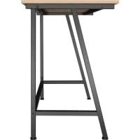 Bureau Versa, Style Industriel Moderne, 79 X 90 X 50 Cm, Bois MDF Et Metal Marron Et Noir 96722313