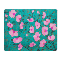 Tabla de cortar de cristal  turquesa vidrio templado  32 x 25 x 1 cm-COMMY