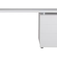 Scrivania per ufficio con cassettiera colore bianco-ALTHEA
