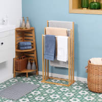 Piantana Bagno Amelie con Porta Asciugamano Cromo