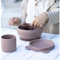 LOVI Difrax Set Da Pranzo Per Bambino Con Tazza - Verde, Sicuro E Leggero, Lavabile In Lavastoviglie, Per I Primi Pasti - 3