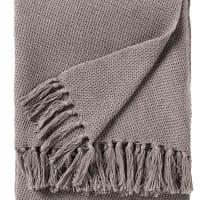Coperta di cotone grigio 125x150-Ezra