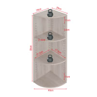 TecTake Scaffale Ad Angolo Portland: Libreria Industriale 5 Ripiani In Metallo E Legno, 158,5 Cm