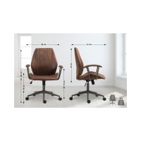 Ihomy poltrona sedia da scrivania ergonomica regolabile in altezza con
