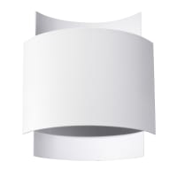 Lampada da parete bianca acciaio-Impact
