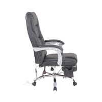 Vinsetto Poltrona Ufficio Massaggiante Con USB – Sedia Ergonomica Girevole Con Vibrazione Lombare, Altezza Regolabile, Tessuto Lino, Nera