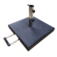 VONROC Pied De Parasol Carré 45x45cm 26kg En Métal • Prix
